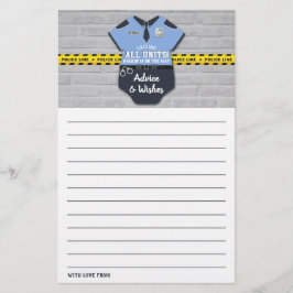 Kaarten voor advies van de politie-Baby shower