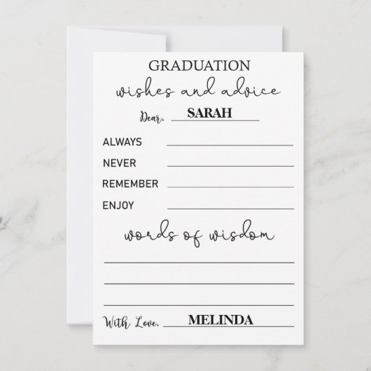 Kaarten voor advies van het afstuderen - Advies vo (Voorkant)