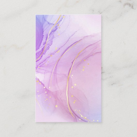 Kaarten voor alcoholinkt visitekaartje (Achterkant)