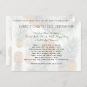 Kaarten voor ananassoorten weduwschap met twee zij (Voorkant / Achterkant)