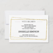 Kaarten voor annulering van verjaardagsfeest (Voorkant)