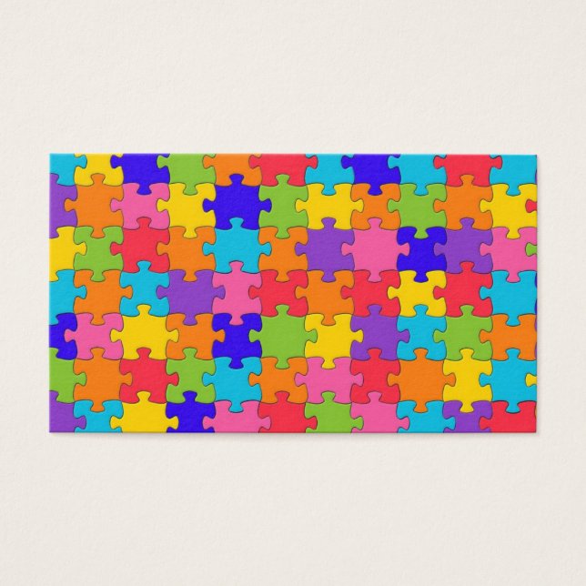 Kaarten voor Autism Awareness Visitekaartje (Voorkant)