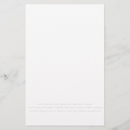 Kaarten voor baby Word Scramble Game Paper-Paars (Achterkant)