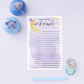 Kaarten voor baby Word Scramble Game Paper-Paars (Enkel)