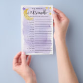 Kaarten voor baby Word Scramble Game Paper-Paars (Hand)