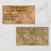 Kaarten voor bedrijven en profielen van OUDE WEREL Visitekaartje (Voorkant / Achterkant)