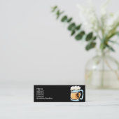 Kaarten voor beeldschermen van glas mini visitekaartje (Staand voorkant)