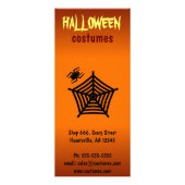 Kaarten voor Black Spider en Web Halloween Costume Reclamekaart (Achterkant)