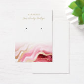 Kaarten voor Blush Pink Gold Agate Display Visitekaartje (Bureau)