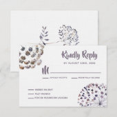 Kaarten voor Boho Wedding Invitation RSVP Response (Voorkant / Achterkant)