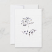 Kaarten voor Boho Wedding Invitation RSVP Response Kaartje (Achterkant)