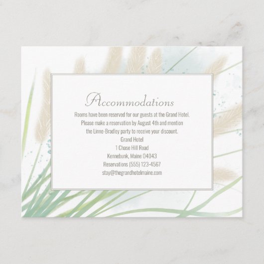 Kaarten voor botanische bruiloft (Voorkant)