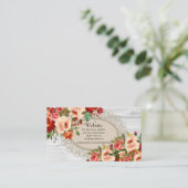 Kaarten voor bruiloft Website Visitekaartje (Staand voorkant)