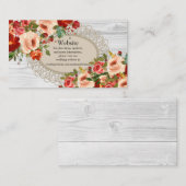 Kaarten voor bruiloft Website Visitekaartje (Voorkant / Achterkant)