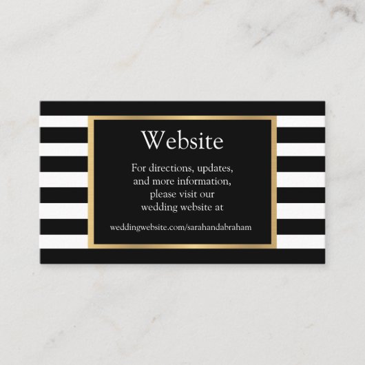 Kaarten voor bruiloft Website Visitekaartje (Voorkant)