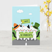 Kaarten voor Cats St. Patrick's Day Fun (Gele Bloem)