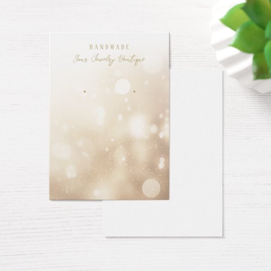 Kaarten voor Champagne Bokeh Glitter Display Visitekaartje (Bureau)
