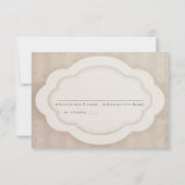 Kaarten voor Charm Cream-respons RSVP Kaartje (Achterkant)