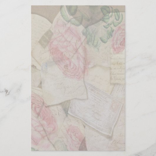 Kaarten voor collage, Franse brieven en post (Voorkant)