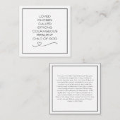 Kaarten voor dagelijkse bevalling notitiekaartje (Voorkant / Achterkant)