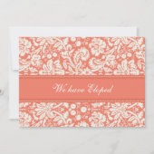 Kaarten voor de aankondiging van Coral Damask-opbe (Voorkant)