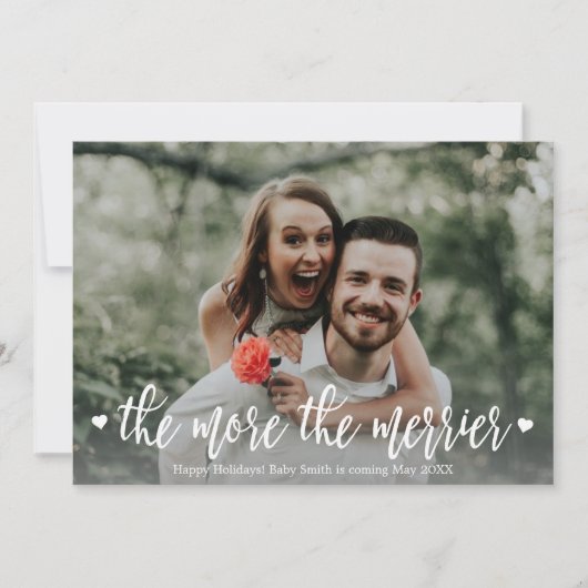 Kaarten voor de aankondiging van de kerstzwangersc (Voorkant)