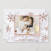 Kaarten voor de aankondiging van de kerstzwangersc (Voorkant)