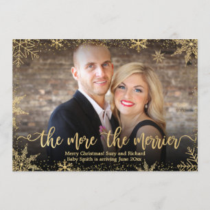 Kaarten voor de aankondiging van de kerstzwangersc