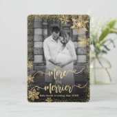 Kaarten voor de aankondiging van de kerstzwangersc (Staand voorkant)