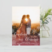 Kaarten voor de aankondiging van de kerstzwangersc (Staand voorkant)