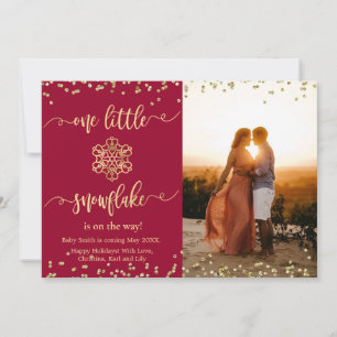 Kaarten voor de aankondiging van de kerstzwangersc