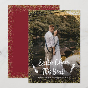 Kaarten voor de aankondiging van de kerstzwangersc