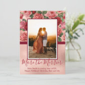 Kaarten voor de aankondiging van de kerstzwangersc (Staand voorkant)