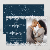 Kaarten voor de aankondiging van de kerstzwangersc (Voorkant / Achterkant)