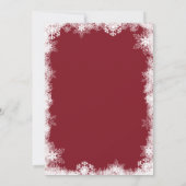 Kaarten voor de aankondiging van de kerstzwangersc (Achterkant)