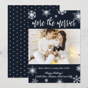 Kaarten voor de aankondiging van de kerstzwangersc