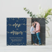 Kaarten voor de aankondiging van de kerstzwangersc (Staand voorkant)