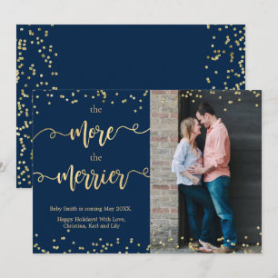 Kaarten voor de aankondiging van de kerstzwangersc