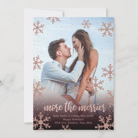 Kaarten voor de aankondiging van de kerstzwangersc (Voorkant)