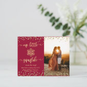 Kaarten voor de aankondiging van de kerstzwangersc (Staand voorkant)