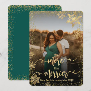 Kaarten voor de aankondiging van de kerstzwangersc