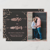 Kaarten voor de aankondiging van de kerstzwangersc (Voorkant / Achterkant)