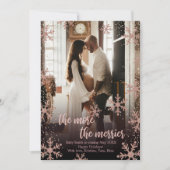 Kaarten voor de aankondiging van de kerstzwangersc (Voorkant)