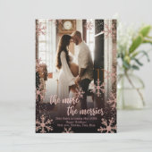 Kaarten voor de aankondiging van de kerstzwangersc (Staand voorkant)