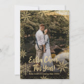 Kaarten voor de aankondiging van de kerstzwangersc (Voorkant)