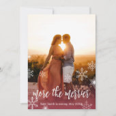 Kaarten voor de aankondiging van de kerstzwangersc (Voorkant)