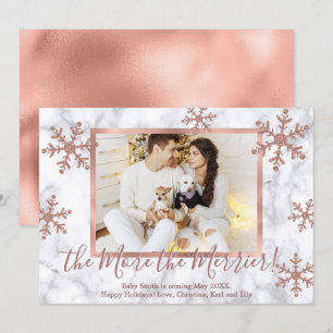 Kaarten voor de aankondiging van de kerstzwangersc