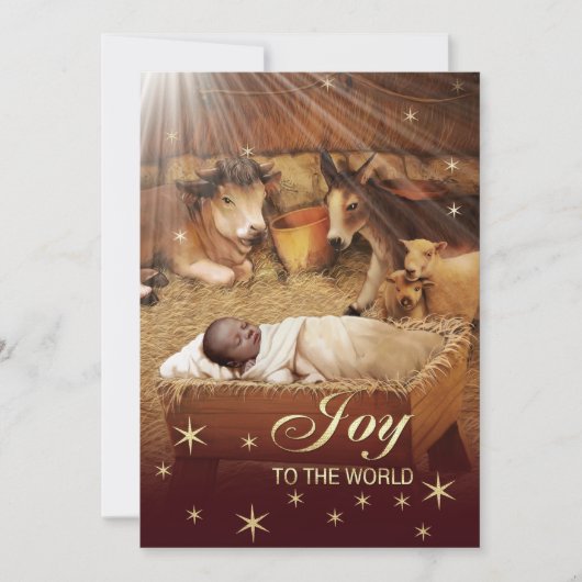 Kaarten voor de Baby Jezus Kerstmis (Voorkant)