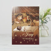 Kaarten voor de Baby Jezus Kerstmis (Staand voorkant)