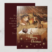 Kaarten voor de Baby Jezus Kerstmis
